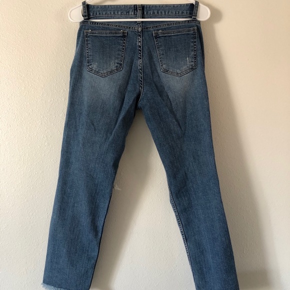 Distressed jeans denim Straight fit jean bottoms - Picture 2 of 8